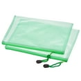 thumbnail image 1 of Uxcell A4 File Document Pockets Bill Pouch Mesh Zipper Bags, Green 6 Pack, 1 of 5