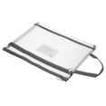 thumbnail image 1 of Uxcell A4 Nylon Document Pouch with Handle Mesh Clear Zip Files Bag, Gray, 1 of 5