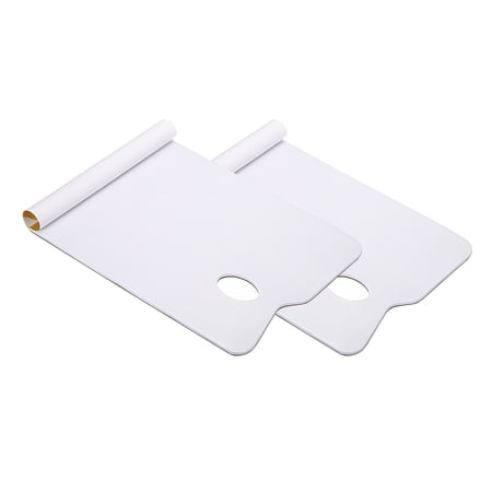 Uxcell A4 Paper Palette Paint Pallet Disposable 36 Sheet with Thumb Hole for Painting, White 2 Pack