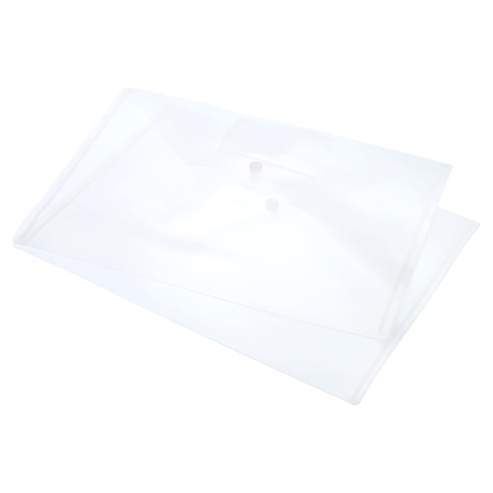 Uxcell A4 Plastic Envelopes Folder with Snap Closure File Folders ...