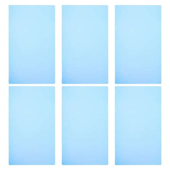 Uxcell A4 Size Guided Reading Sheet Correction Lighting Gel Filter Colored Overlay Transparent Color Film Sky Blue 6pcs