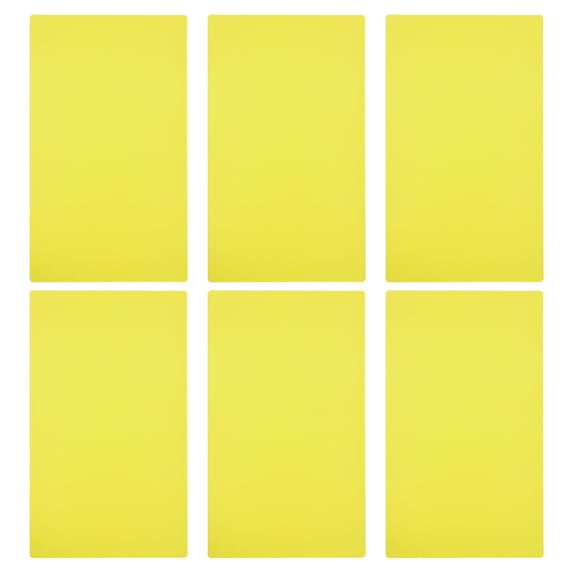 Uxcell A4 Size Guided Reading Sheet Correction Lighting Gel Filter Colored Overlay Transparent Color Film Yellow 6pcs