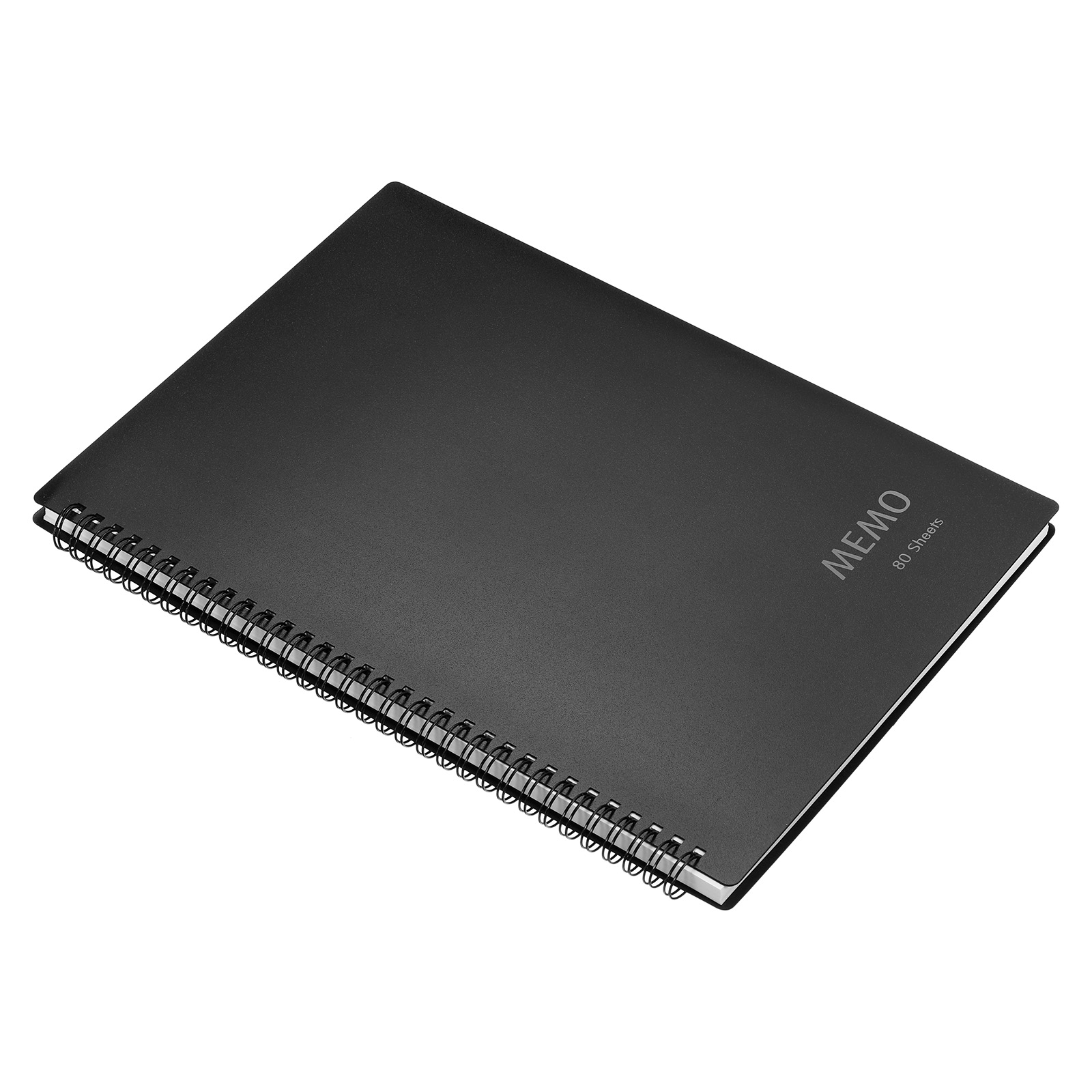 Uxcell A4 Spiral Graph Notebook 80 Sheets Grid Paper Hardcover Memo Pad