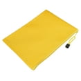 thumbnail image 1 of Uxcell A5 Document Pocket Storage Pouch Waterproof Zipper File Bags, Yellow 5 Pack, 1 of 6