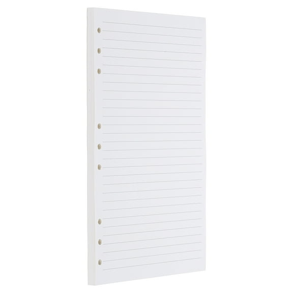 Uxcell B5 Ruled Refills Inserts 9-Ring Binder Loose Leaf Planner Filler Paper Planner Inserts, 80 Sheets/160 Pages, Lined, White