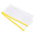thumbnail image 1 of Uxcell A6 Clear Bill Document Pocket Zipper Envelope File Bags, Yellow 10 Pack, 1 of 5