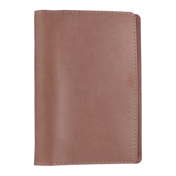 Uxcell A6 PU Leather Binder Protector, 6 Ring Loose Leaf Notebook Protector Round Ring Binder Folder Cover Refillable Notebook for Photocard Collection Travel Journal Planner, Red
