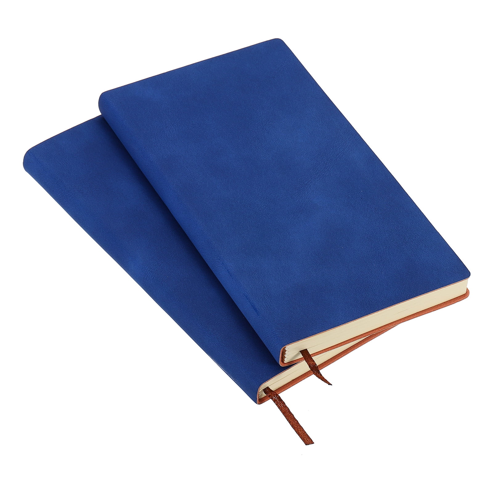 Uxcell A6 PU Leather Notebook Soft Cover with 100 Sheets 80 Gsm Thick