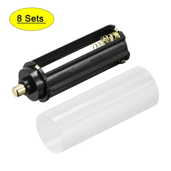 Uxcell 3x1.5V Storage Adapter Case, AAA Battery Holder Converter for AAA LED Flashlight