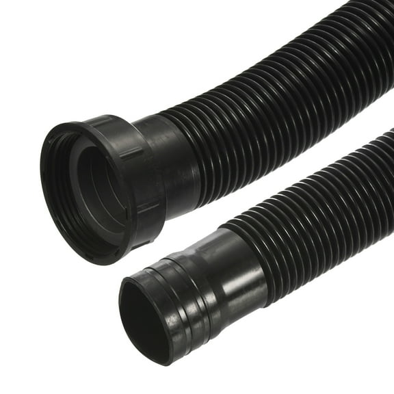 Uxcell ABS Drain Pipe Expandable Sink Tubing Flexible Drainage Pipe Black