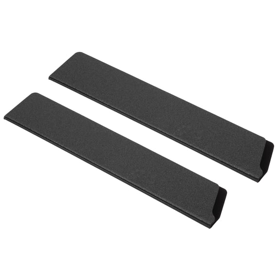 Uxcell ABS Knife Cover Sleeves, 26x5 cm Knife Blade Edge Guard Sheath Flocking for Home Kitchen, Black 2 Pcs