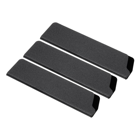 Uxcell ABS Knife Sheath Cover Sleeves Knife Guard for 5" Santoku Knife Black 3 Pcs