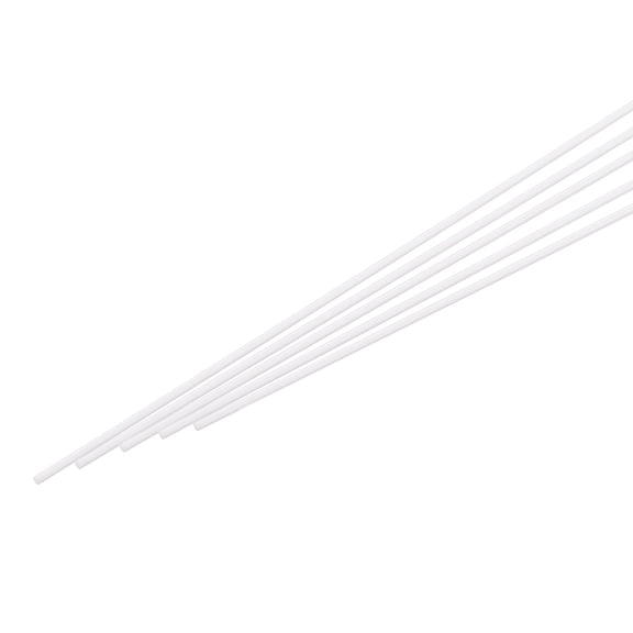 Uxcell ABS Plastic Rod Round Solid Bar for DIY Material, Architectural Model Making, DIY Sand Table 0.8mm x 500mm 5Pcs