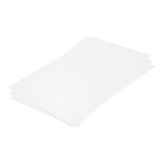 Uxcell ABS Plastic Sheet 12 x 8 x 0.08 Inch ABS Styrene Sheets for Building Model DIY Crafts Panel White 3 Pcs