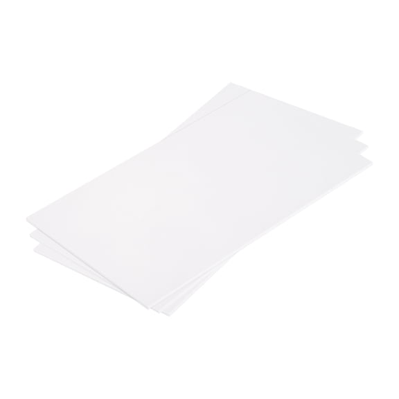Uxcell ABS Plastic Sheet 7 x 4 x 0.06 Inch ABS Styrene Sheets for Building Model DIY Crafts Panel White 3 Pcs