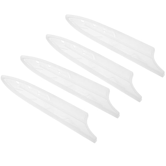 Uxcell ABS Safety Knife Cover Sleeves for 5" Utility Knife, Universal Blade Protector Sheath for Kitchen Bar, White 4 Pcs