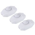 thumbnail image 1 of Uxcell AC 110V 100W Welding Lamp Dimmer White Rotary Cord Switch 3 Pack, 1 of 6