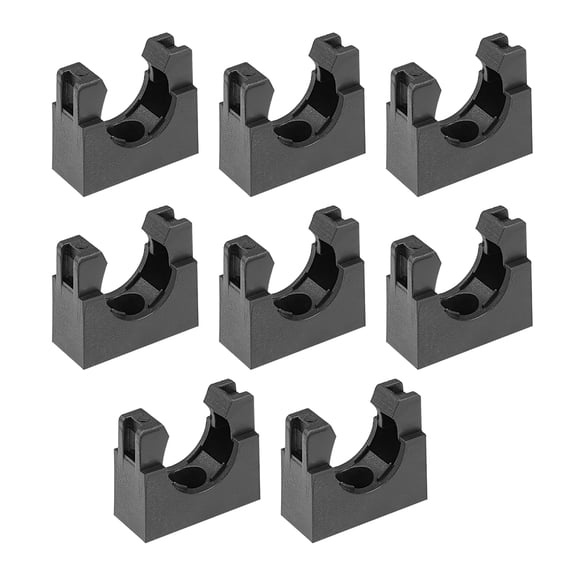Uxcell AD21.2 Plastic Corrugated Tube Holder Mounting Bracket Pipe Clamps 8 Pack