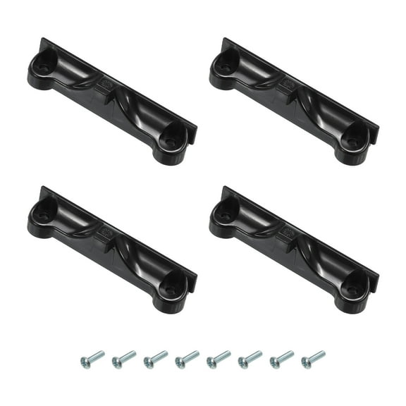 Uxcell AM4 CPU Fan Heatsink Bracket Cooling Mounting Sheet Plate Durable with 8 Screws Black 4Pcs