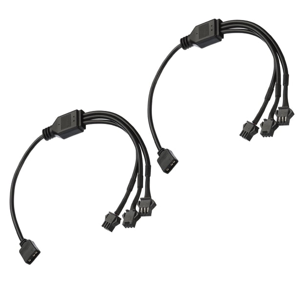 Uxcell ARGB Splitter 5V 3Pin to SM 3Pin Male Extension Cable Adapter ...