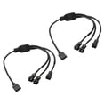 thumbnail image 1 of Uxcell ARGB Splitter 5V 3Pin to SM 3Pin Male Extension Cable Adapter Connector Addressable for PC Fan 2 Pack, 1 of 5