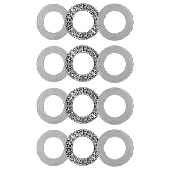 Uxcell AXK2035 Thrust Needle Roller Bearings 20x35x2mm Chrome Steel with AS2035 Washers 4 Pack