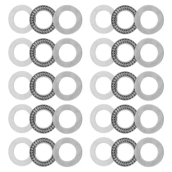 Uxcell AXK2542 Thrust Needle Roller Bearings 25x42x2mm with AS2542 Washers 10 Pack