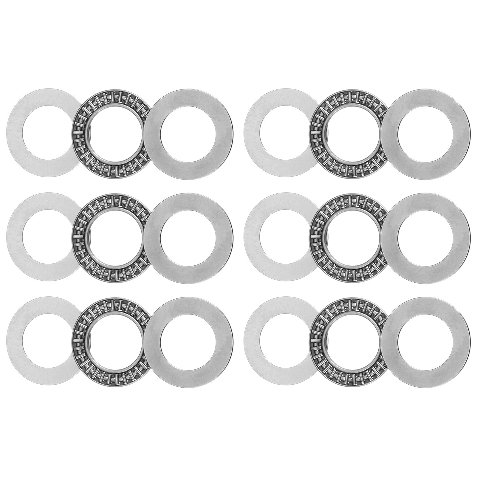 Set Cuscinetti Reggispinta A Rullini QUARKZMAN, Modelli AXK2035 AXK2542 AXK3552 Con Rondelle, Diametri 20-35mm, Spessore 2mm