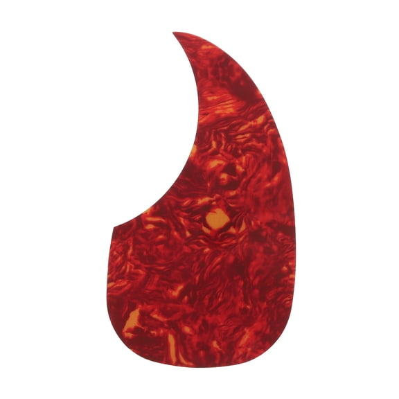 Uxcell Acoustic Guitar Pickguard Fit 41" Self Adhesive Right Handed Electric Guitar Parts Water Drop Red,Yellow
