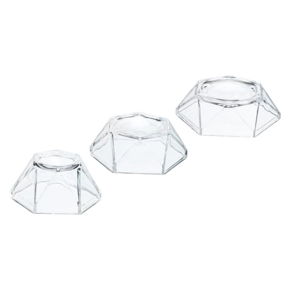 Uxcell Acrylic Ball Stand Displays Base 2cm 3cm 4cm Transparent for Crystal Ball 1 Set