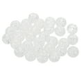 thumbnail image 1 of Uxcell 60Pcs Acrylic Beads, Cute Beads Bulk Spacer Bead Bubble Ab Crystal Plastic Candy Loose Round Pearl Bead , White, 1 of 6