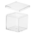 thumbnail image 1 of Uxcell Acrylic Box with Lid, Clear Acrylic Display Boxes Plastic Square Cube Containers Storage Organizer 1.77"x1.77"x1.77", 1 of 7