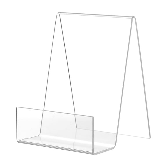 Uxcell Acrylic Clear Closet Shelf Separator Book Stand Display Easel, 3.3"L x 3"W x 4"H