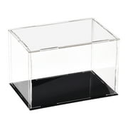 Uxcell Acrylic Clear Display Case Box Dustproof Protection Showcase Cube Collectibles Show Box 15x10x10cm