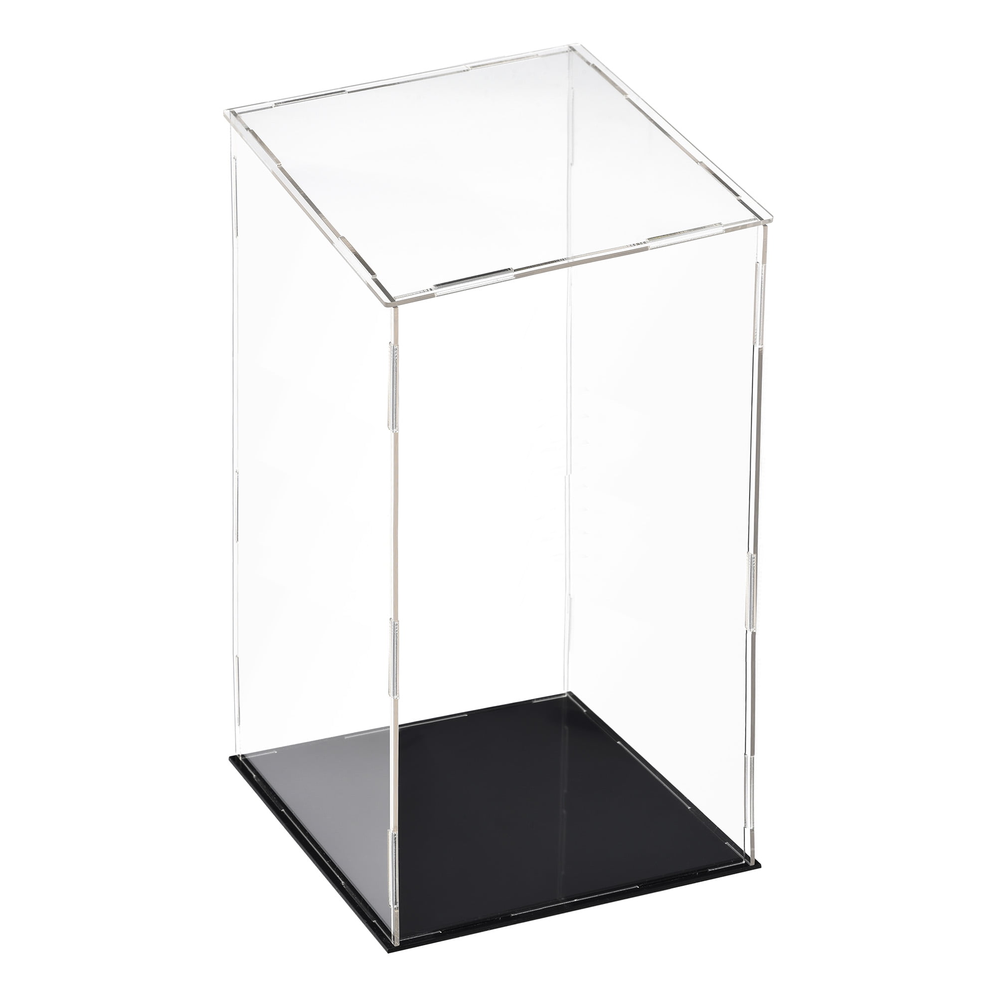 Uxcell Display Case Box Acrylic Box Transparent Dustproof Protection Showcase 41x31x36cm for Collectibles, Size: 41x31x36cm/16.1x12.2x14.1 inch, Blue