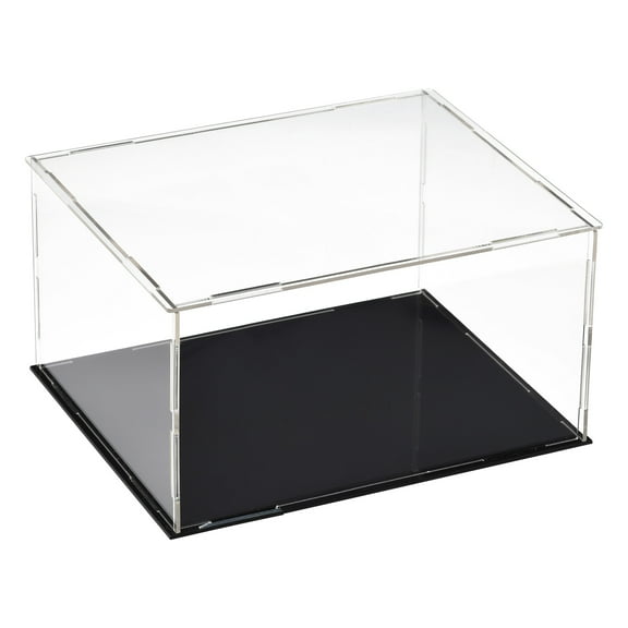 Uxcell Acrylic Clear Display Case Box Dustproof Protection Showcase Cube Collectibles Show Box 20x15x10cm
