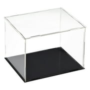 Uxcell Acrylic Clear Display Case Box Dustproof Protection Showcase Cube Collectibles Show Box 20x15x15cm