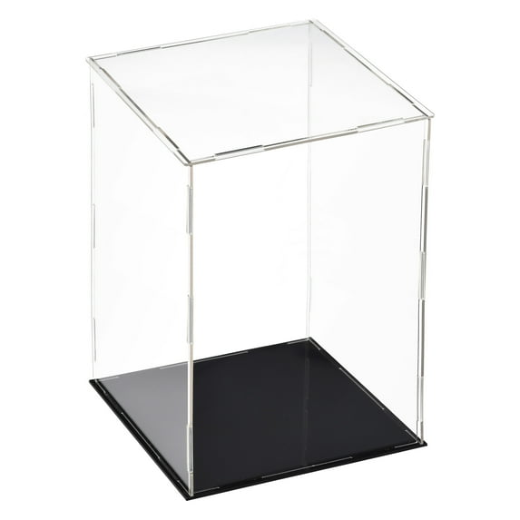Uxcell Acrylic Clear Display Case Box Dustproof Protection Showcase Cube Collectibles Show Box 20x20x30cm