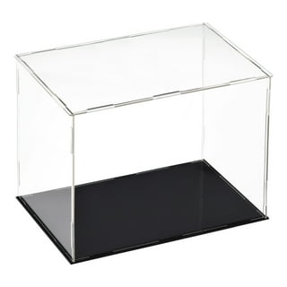 Black Hexagonal Tower Display Case With Light 75 x 36 - SSW