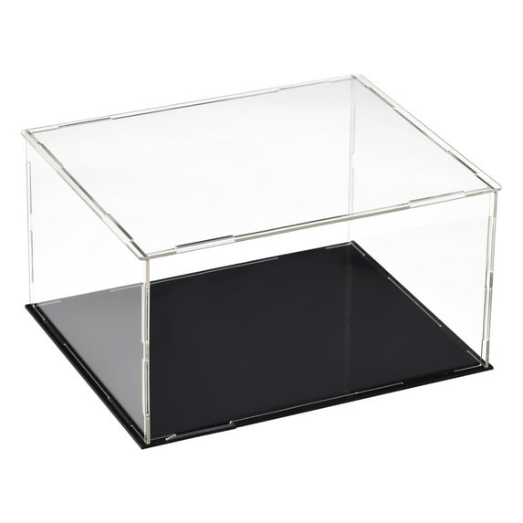 Uxcell Acrylic Clear Display Case Box Dustproof Protection Showcase Cube Collectibles Show Box 9.8x7.9x5.9 inch