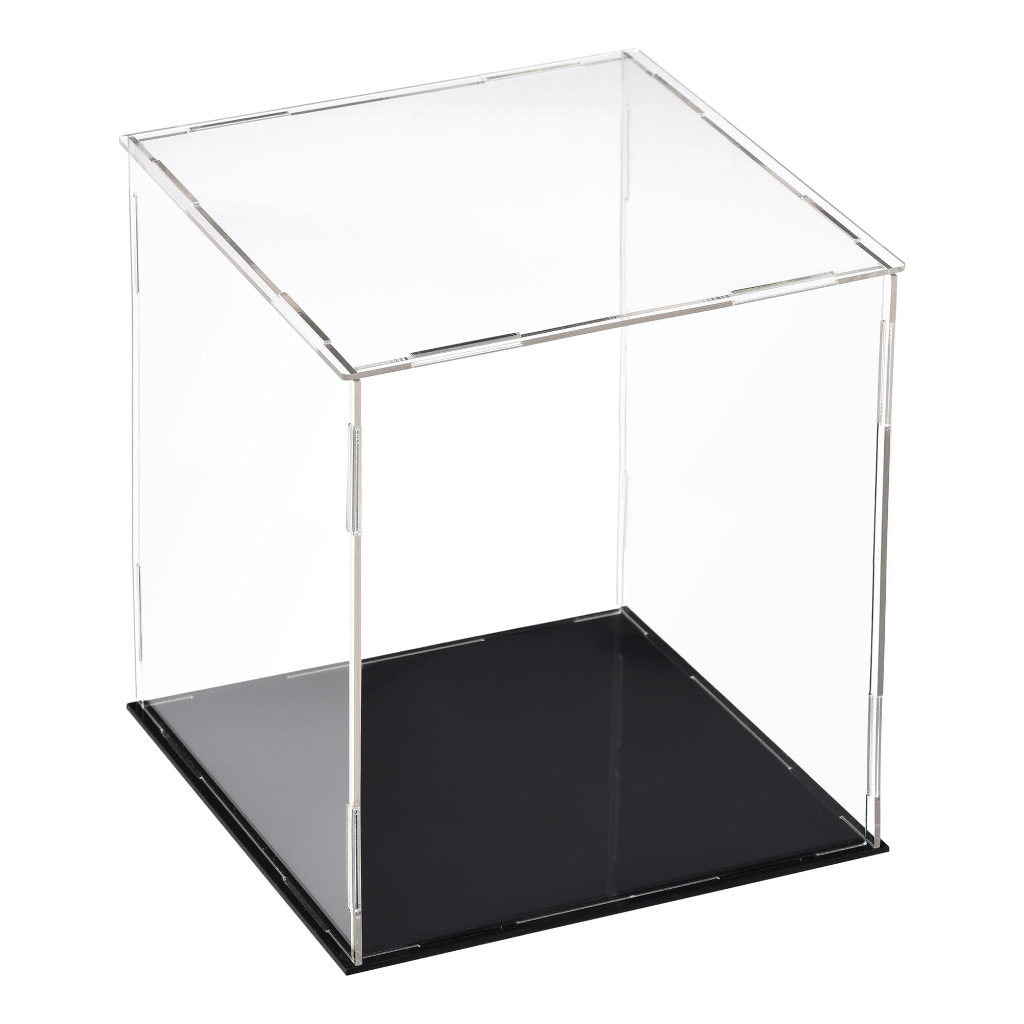 Uxcell Clear Acrylic Plastic Storage Box Square Display Case with Lid, 9.5x9.5x9.5CM Container Box for Small Item, 2pcs