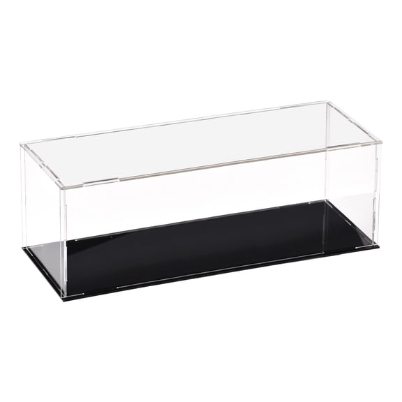 Uxcell Acrylic Clear Display Case Box Dustproof Protection Showcase Cube Collectibles Show Box 11.8 x 3.9 x 3.9 inch