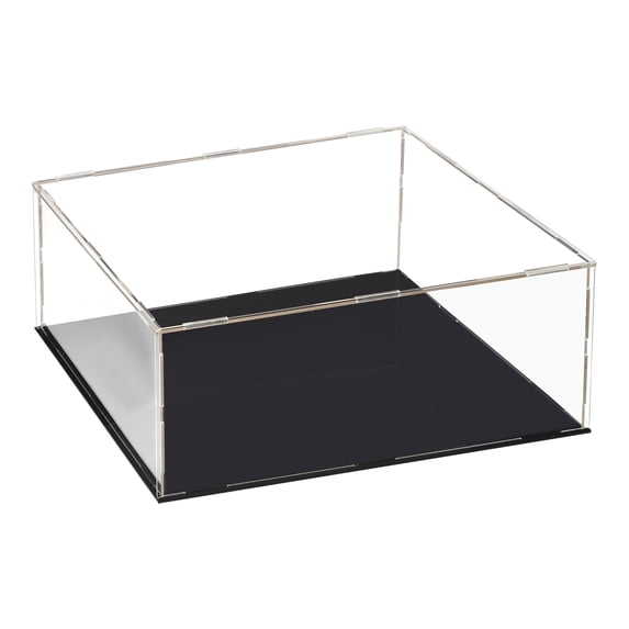 Uxcell Acrylic Clear Display Case Box Dustproof Protection Showcase Cube Collectibles Show Box 12.2 x 12.2 x 6.3"
