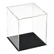 Uxcell Acrylic Clear Display Case Box Dustproof Protection Showcase Cube Collectibles Show Box 9.8x9.8x11.8inch
