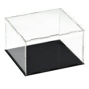 Uxcell Acrylic Clear Display Case Box Dustproof Protection Showcase Cube Collectibles Show Box 9.8x9.8x7.9inch