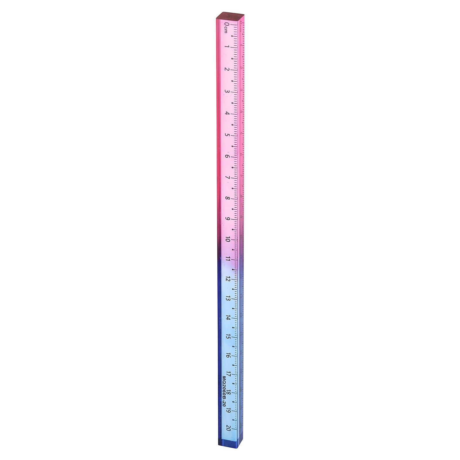 Uxcell Acrylic Clear Straight Rulers 20cm Metric Transparent Gradient ...