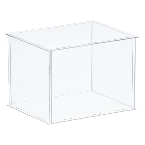 Uxcell Acrylic Display Case Plastic Box Cube Storage Box Assemble Dustproof Showcase 12.2x10.2x8 Inch