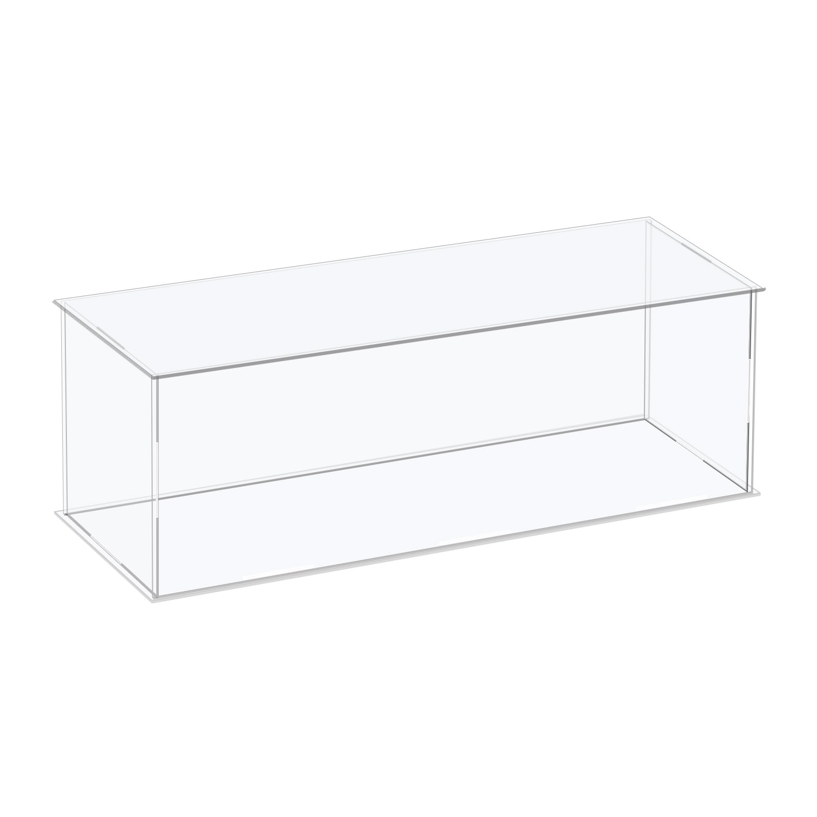 Uxcell Acrylic Display Case Plastic Box Cube Storage Box Clear Assemble
