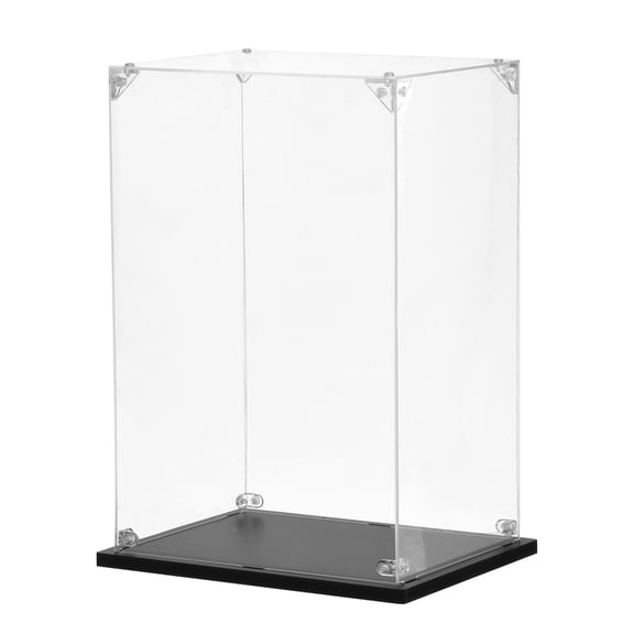 Uxcell Acrylic Display Case Plastic Box Cube Storage Box Clear Small Assemble Dustproof Showcase 20x15x30cm