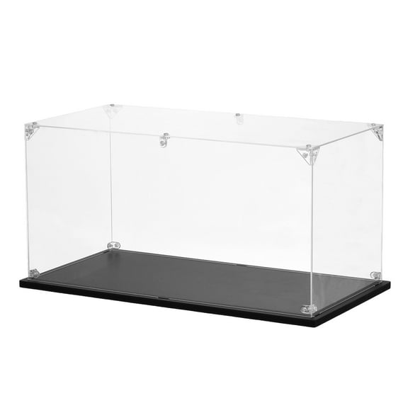 Uxcell Acrylic Display Case Plastic Box Cube Storage Box Clear Small Assemble Dustproof Showcase 40x20x20cm